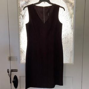 Elie Tahari NWT Chocolate Brown VNeck Dress, Sz 12